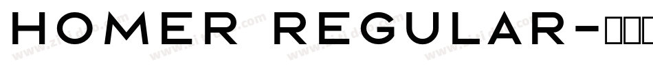 HOMER Regular字体转换
